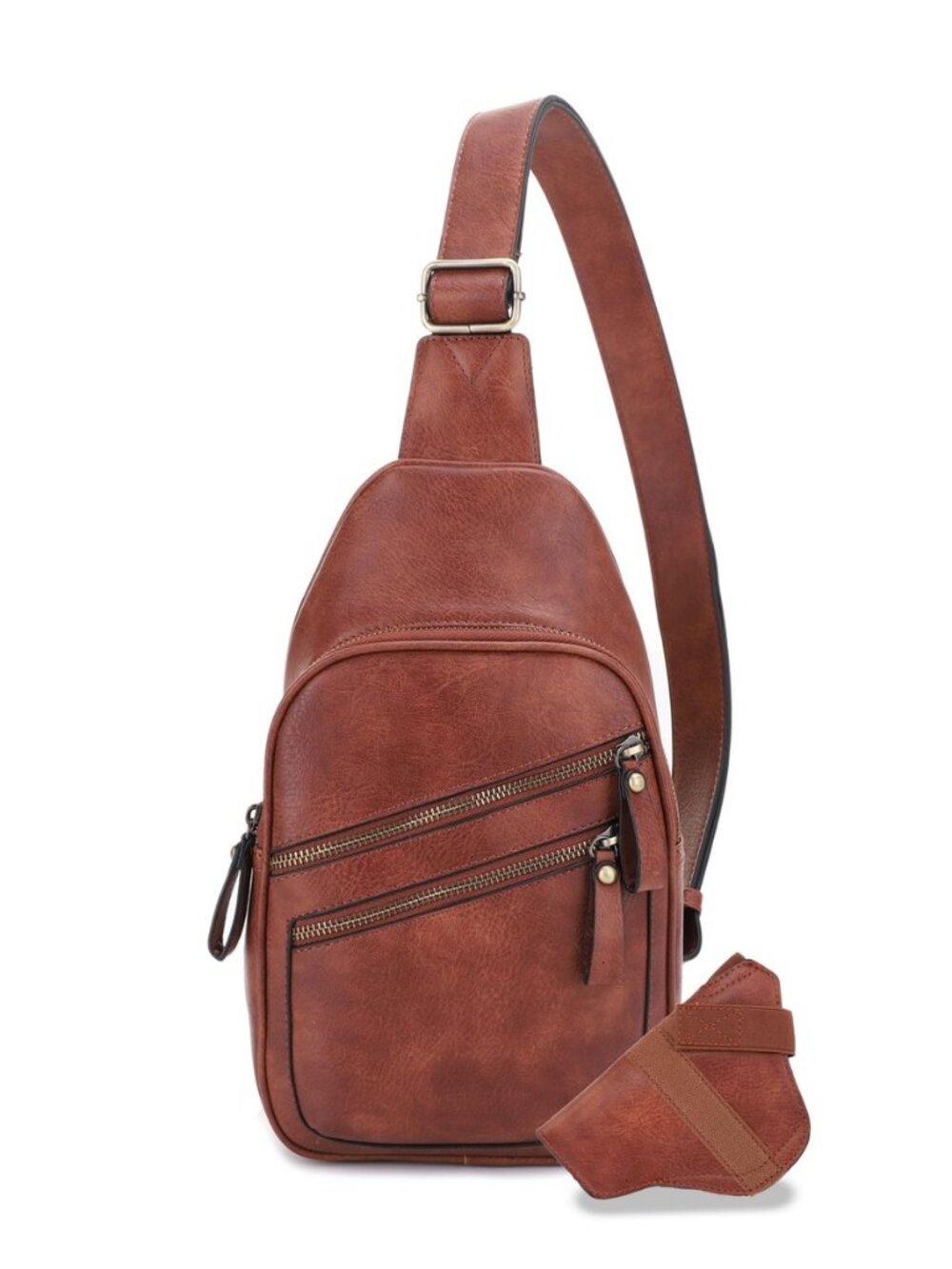 Jeannie Unisex Multi-Pocket Concealed Carry Sling Bag Crossbody Backpack Purse